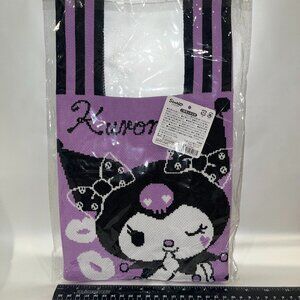 Kuromi Tote Shopping Bag Purse Sanrio Knit like material